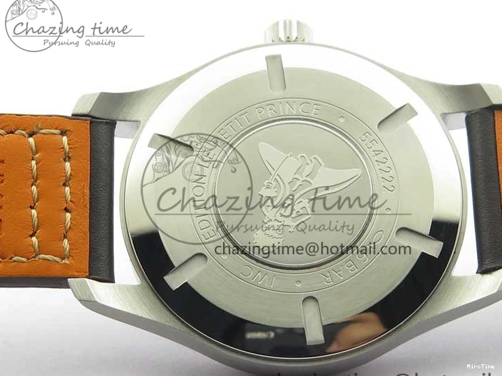 MIROTIME 1229 MARK XVIII Le Petit Prince IW327004 SS FKF 1:1 Best Edition Blue Dial On Brown Leather Strap Trendsetting 7117